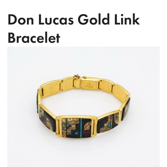 Don Lucas Gold Link Bracelet (Vermeil) - Picture 1 of 5
